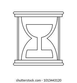 Hourglass time symbol