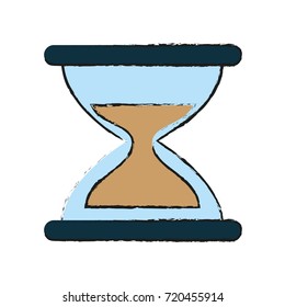 Hourglass time symbol