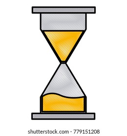 Hourglass time symbol