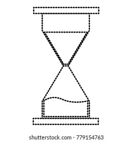Hourglass time symbol