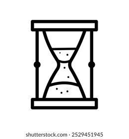 Ampulheta, hora - ícone do vetor