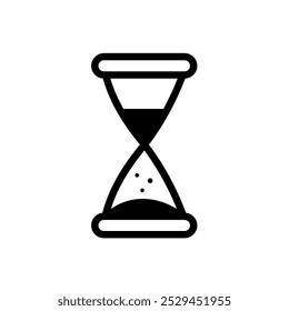 Hourglass, time - vector icon