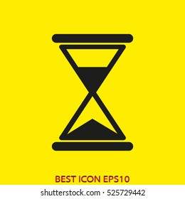 hourglass, time, vector icon, eps10