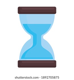 hourglass timer counter isolated icon vector illustration design