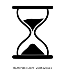 Hourglass timer icon design colour