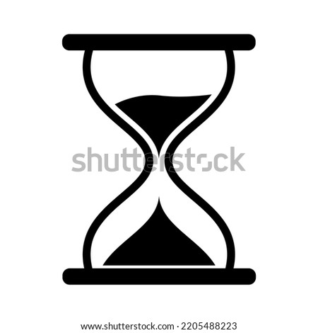 Hourglass timer icon illustration vector