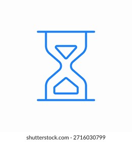 Vector de signo de icono de temporizador de reloj de arena