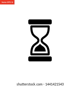 HOURGLASS TIMER ICON VECTOR DESIGN