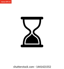 HOURGLASS TIMER ICON VECTOR DESIGN