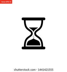 HOURGLASS TIMER ICON VECTOR DESIGN