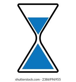 Hourglass timer icon  Vector illustration