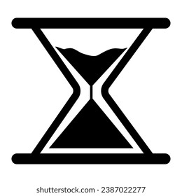 Hourglass timer icon  Vector illustration.