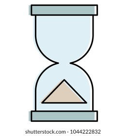 hourglass timer isolated icon