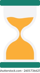 Hourglass Timer Sandglass Icon Vector Flat Illustration