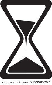 Ícone de símbolo de temporizador de ampulheta para gerenciamento de tempo e prazos