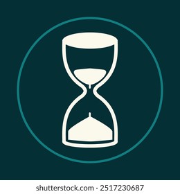 Hourglass trendy icon fine abstract vector illustration colorful artwork lovely design.eps