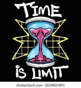 Hourglass Urban Streetwear t shirt design