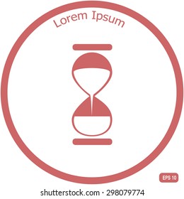 Hourglass. Vector.