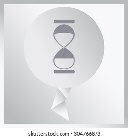 Hourglass. Vector.