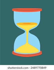 Hourglass vector design. Background Hourglass. Vintage Vector Illustration. Sand Clock  With varian colour