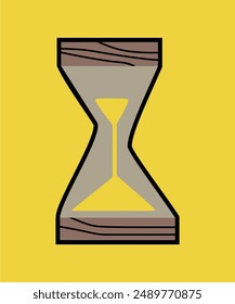 Hourglass vector design. Background Hourglass. Vintage Vector Illustration. Sand Clock  With varian colour