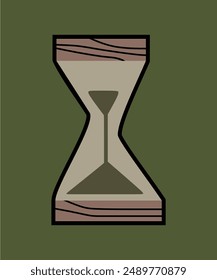 Hourglass vector design. Background Hourglass. Vintage Vector Illustration. Sand Clock  With varian colour
