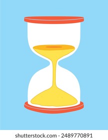 Hourglass vector design. Background Hourglass. Vintage Vector Illustration. Sand Clock  With varian colour