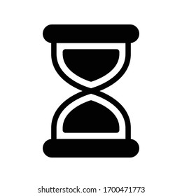 hourglass vector glyph flat icon 