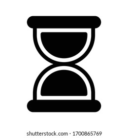 icono plano de glifo vectorial de vidrio de horquilla 