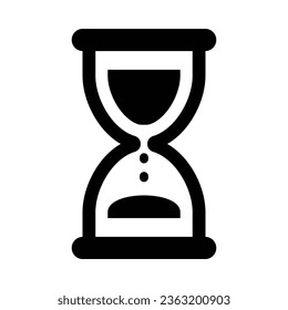 Hourglass Vector Glyph Icon For Personal And Commercial Use.
