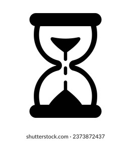 Hourglass Vector Glyph Icon For Personal And Commercial Use.
