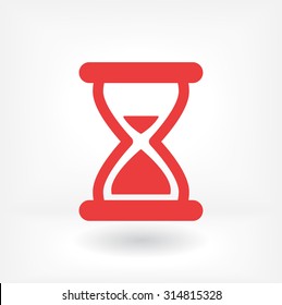 hourglass vector icon 10 EPS