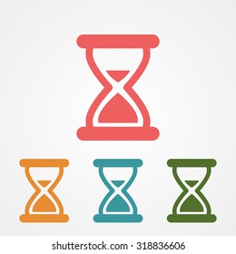 hourglass vector icon 10 EPS
