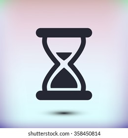 hourglass vector icon 10 EPS