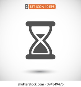 hourglass vector icon 10 EPS