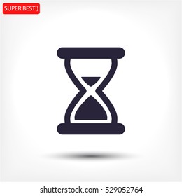 hourglass vector icon 10 EPS