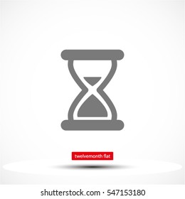 hourglass vector icon 10 EPS
