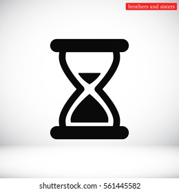 hourglass vector icon 10 EPS