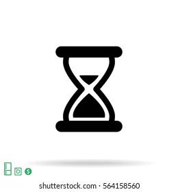 hourglass vector icon 10 EPS