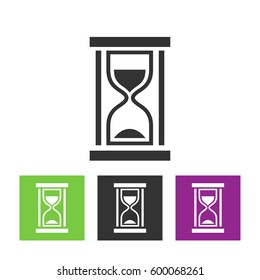 hourglass vector icon 10 EPS