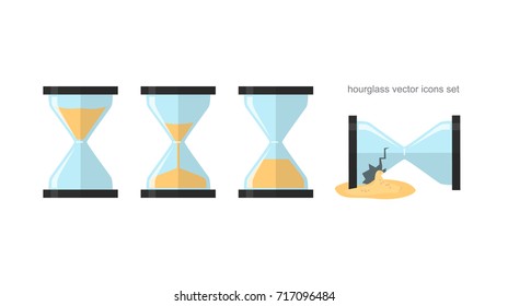 hourglass vector icon 10 EPS