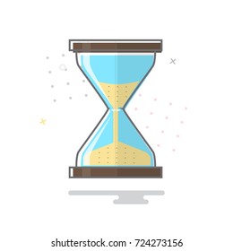 hourglass vector icon 10 EPS