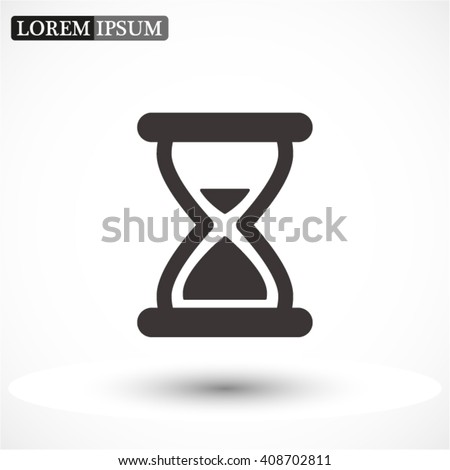 hourglass vector icon 10 EPS