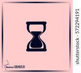 Hourglass vector icon