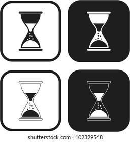 Hourglass vector icon