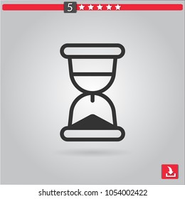 hourglass vector icon