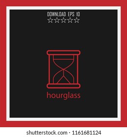 hourglass vector icon