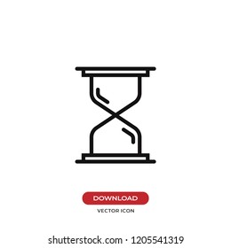 Hourglass vector icon