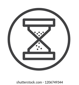 Hourglass vector icon