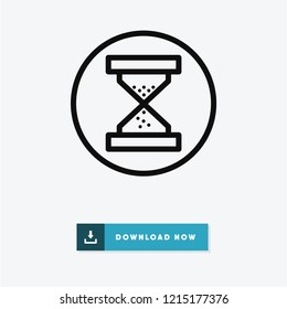 Hourglass vector icon